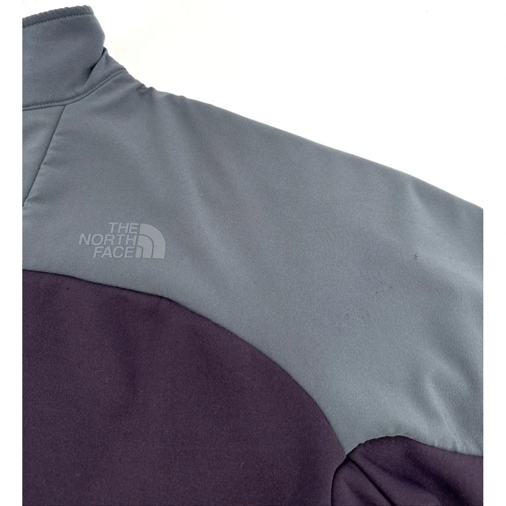 The North Face Jacket Men's Large Full Zip Gray Softshell Fleece Lined‎